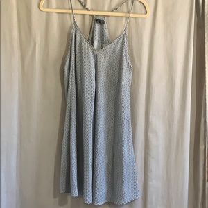 Razor back, navy blue, mid thigh sun dress